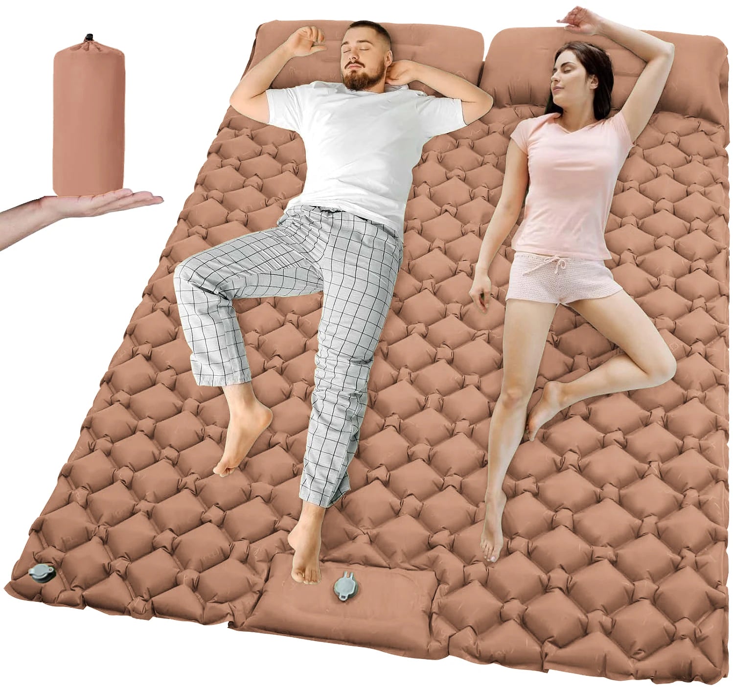 Double Inflatable Sleeping Pad
