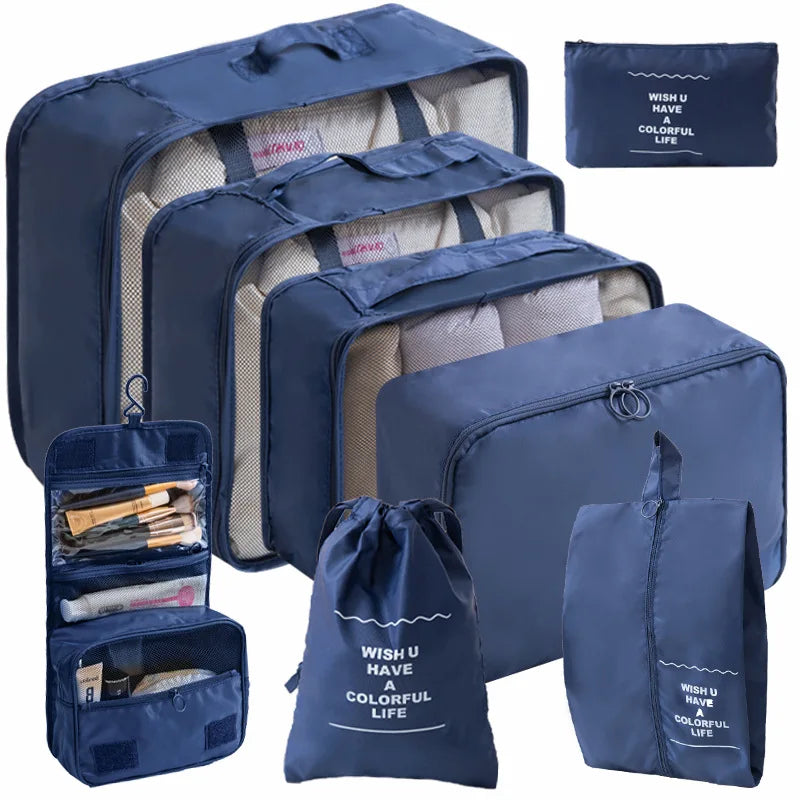 8 Pieces Travel Packing Cubes