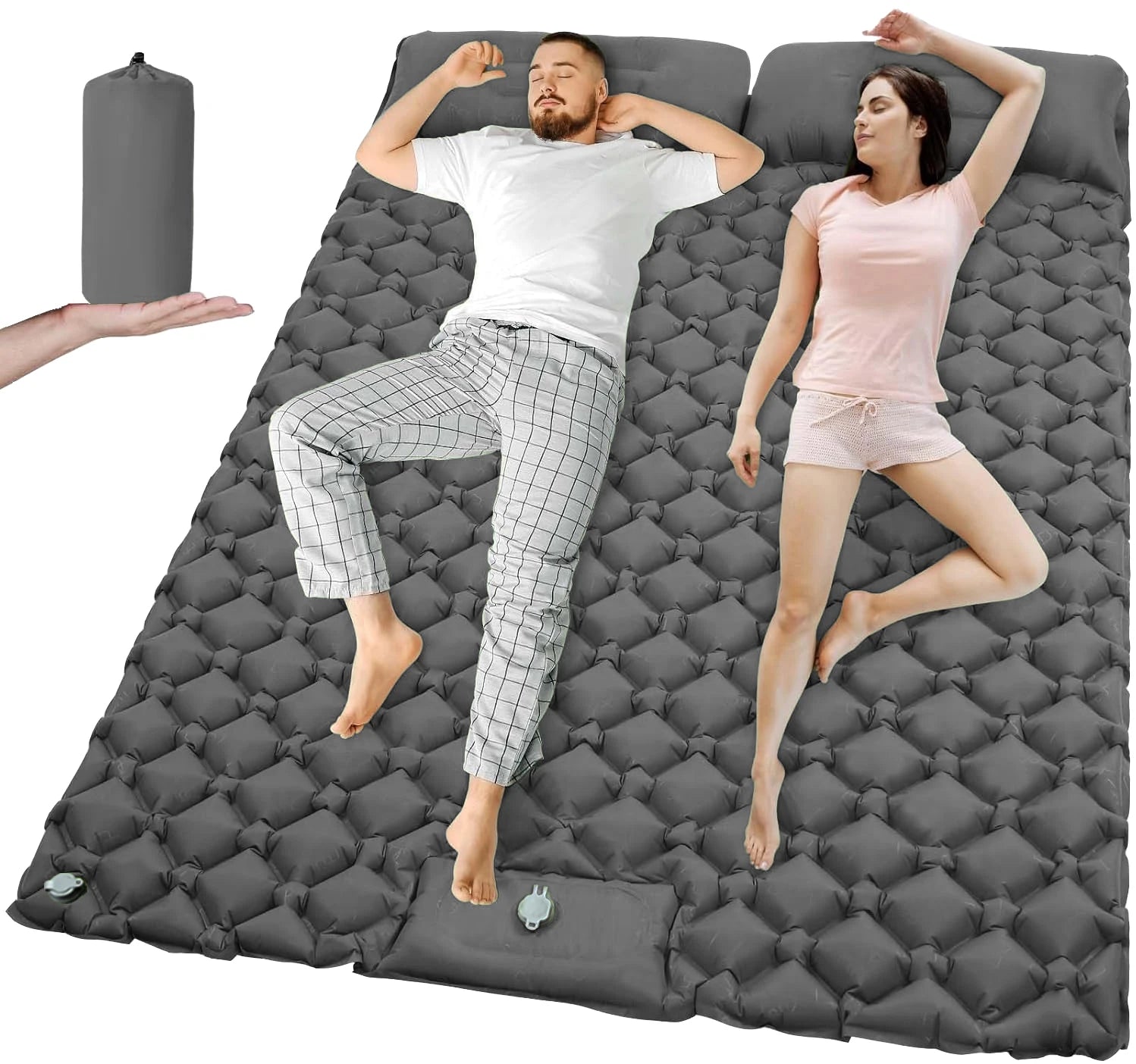 Double Inflatable Sleeping Pad